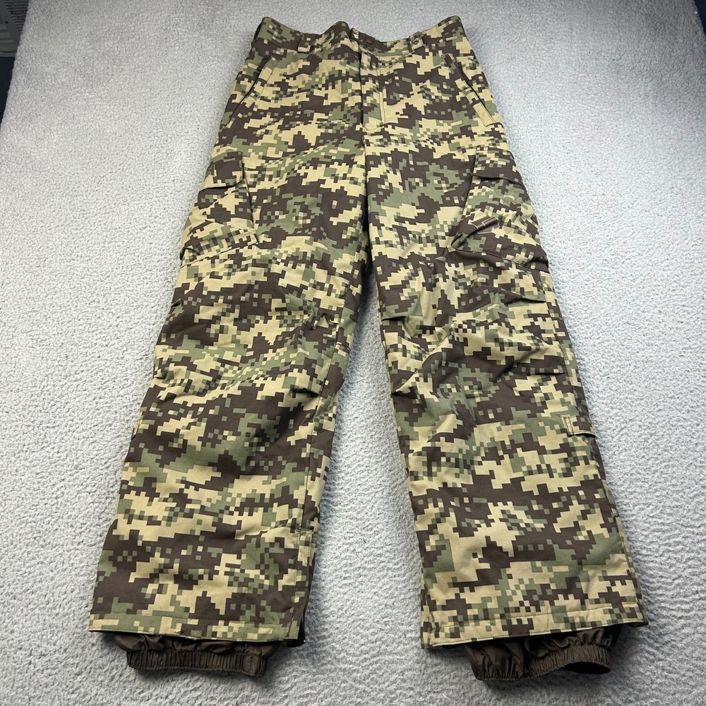 Burton Boys Cargo Snowboard Pants Youth XL Digital Camouflage Snow Ski